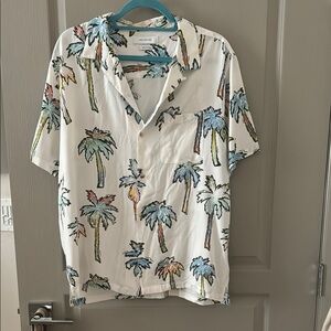 Urban Outfitters Palm Tree Print Mens Shirt size large